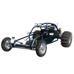 An image showcasing a serene Oklahoma countryside, with an ATV rider exploring the vast trails, complying with the state's regulations