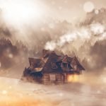 An image capturing the exhilarating vibe of winter ATV riding